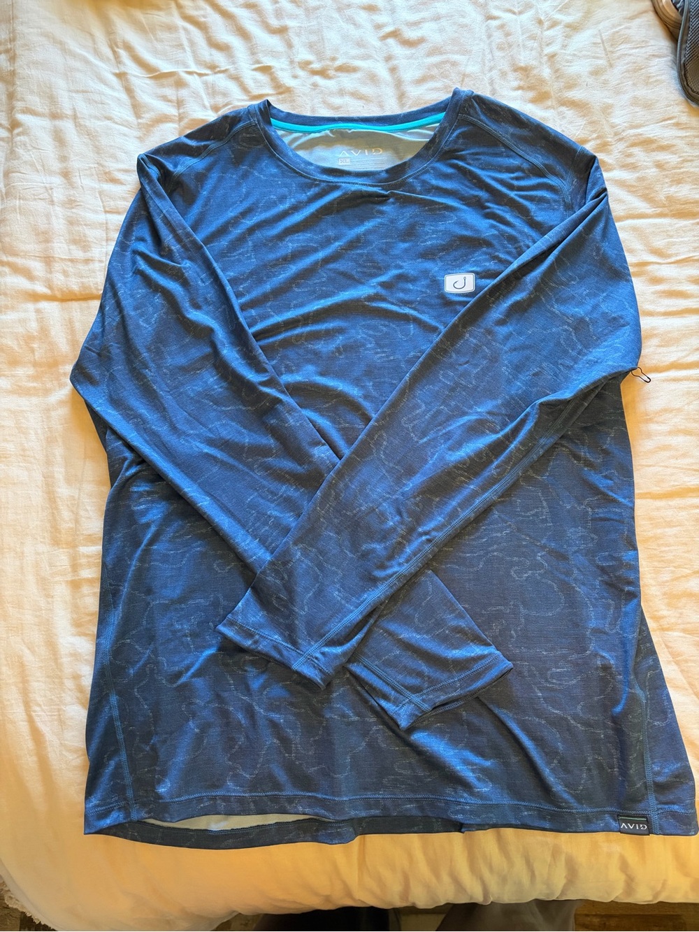 Avid Dark Blue Long-Sleeve Crew Shirt